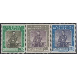 Venezuela 628/30 1960 Gral. José Antonio Anzoátegui MNH Venezuela 628/30 1960 Gral. José Antonio Anzoátegui MNH