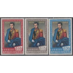Venezuela 631/33 1960 Gral. José Antonio de Sucre MNH Venezuela 631/33 1960 Gral. José Antonio de Sucre MNH