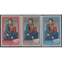 Venezuela 631/33 1960 Gral. José Antonio de Sucre MH Venezuela 631/33 1960 Gral. José Antonio de Sucre MH