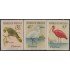 Venezuela 640/42 1961 Loro Real Gracita Blanca Corocoro Sidra Pájaros Birds MNH
