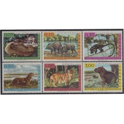 Venezuela 668/73 1963 Fauna salvaje Puma Venado Nutria MNH Venezuela 668/73 1963 Fauna salvaje Puma Venado Nutria MNH