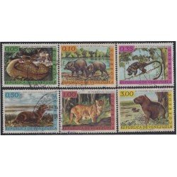 Venezuela 668/73 1963 Fauna salvaje Puma Venado Nutria usados Venezuela 668/73 1963 Fauna salvaje Puma Venado Nutria usados