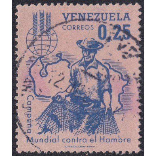 Venezuela 674 1963 Campaña Mundial contra el hambre usados Venezuela 674 1963 Campaña Mundial contra el hambre usados