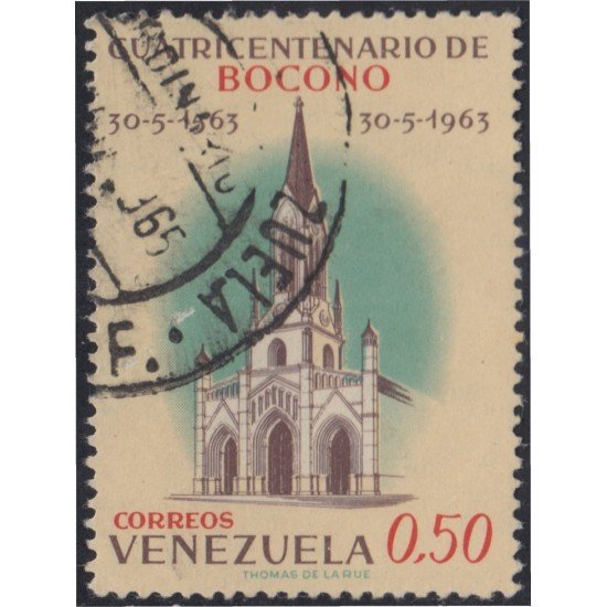 Venezuela 675 1963 400 Años de Bocono usados Venezuela 675 1963 400 Años de Bocono usados