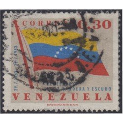 Venezuela 678 1963 Centenario de la Bandera y el Escudo usados Venezuela 678 1963 Centenario de la Bandera y el Escudo usados