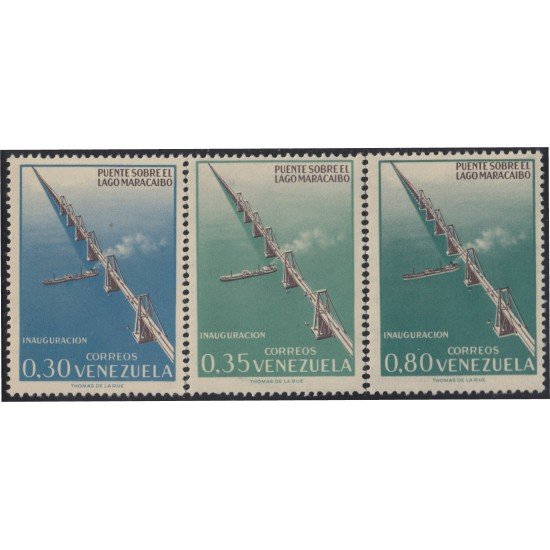 Venezuela 679/81 1963 Puente sobre el lago Maracaibo MNH Venezuela 679/81 1963 Puente sobre el lago Maracaibo MNH