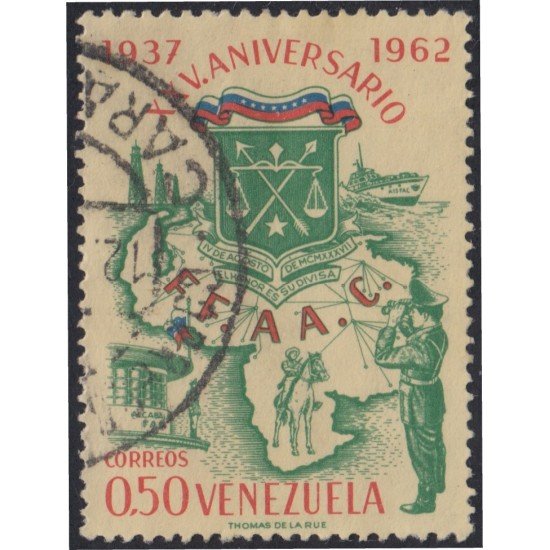 Venezuela 682 1963 25º Aniversario de la Guardia Nacional usados Venezuela 682 1963 25º Aniversario de la Guardia Nacional usados