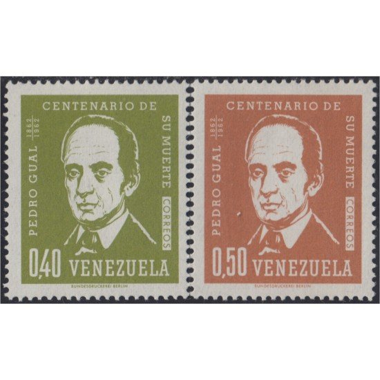 Venezuela 694/95 1964 Pedro Gual MNH Venezuela 694/95 1964 Pedro Gual MNH