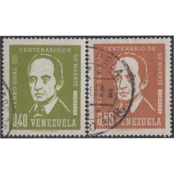 Venezuela 694/95 1964 Pedro Gual usados Venezuela 694/95 1964 Pedro Gual usados
