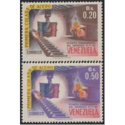 Venezuela 697/98 1964 Planta Siderúrgica de Orinoco MH Venezuela 697/98 1964 Planta Siderúrgica de Orinoco MH