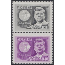 Venezuela 726/27 1965 John Kennedy MNH Venezuela 726/27 1965 John Kennedy MNH
