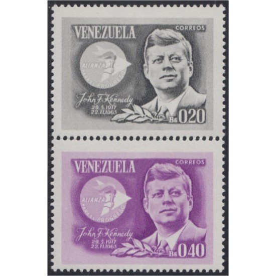 Venezuela 726/27 1965 John Kennedy MNH Venezuela 726/27 1965 John Kennedy MNH