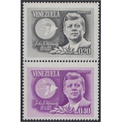 Venezuela 726/27 1965 John Kennedy MH Venezuela 726/27 1965 John Kennedy MH