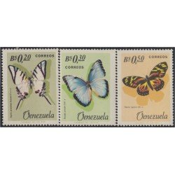 Venezuela 731/33 1966 Mariposas Butterflies MNH Venezuela 731/33 1966 Mariposas Butterflies MNH