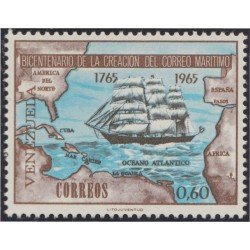 Venezuela 734 1966 Bicentenario de la creación del correo marítimo Barco Boat MNH Venezuela 734 1966 Bicentenario de la creación del correo marítimo Barco Boat MNH