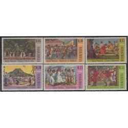 Venezuela 735/40 1966 Danzas populares MH Venezuela 735/40 1966 Danzas populares MH