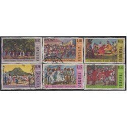Venezuela 735/40 1966 Danzas populares usados Venezuela 735/40 1966 Danzas populares usados