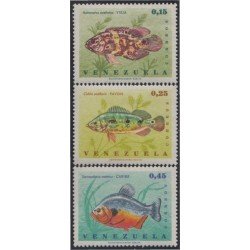 Venezuela 750/52 1966 Peces Fishes MH Venezuela 750/52 1966 Peces Fishes MH