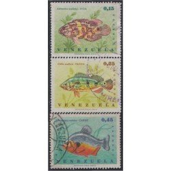 Venezuela 750/52 1966 Peces Fishes usados Venezuela 750/52 1966 Peces Fishes usados