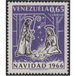 Venezuela 753 1966 Navidad Christmas MH Venezuela 753 1966 Navidad Christmas MH
