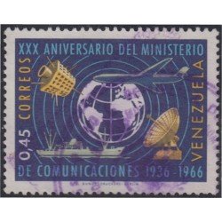 Venezuela 754 1966 XXX Aniversario del Ministerio de Comunicaciones usados Venezuela 754 1966 XXX Aniversario del Ministerio de Comunicaciones usados