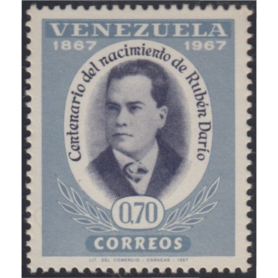 Venezuela 755 1967 Rubén Darío MNH Venezuela 755 1967 Rubén Darío MNH