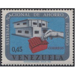 Venezuela 765 1968 Sistema Nacional de Ahorro y Préstamo MH Venezuela 765 1968 Sistema Nacional de Ahorro y Préstamo MH