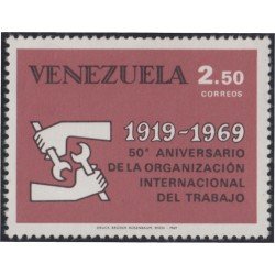 Venezuela 780 1969 50º Aniversario de la organización del trabajo MNH Venezuela 780 1969 50º Aniversario de la organización del trabajo MNH