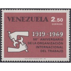 Venezuela 780 1969 50º Aniversario de la organización del trabajo MH Venezuela 780 1969 50º Aniversario de la organización del trabajo MH