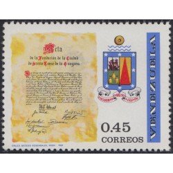 Venezuela 788 1969 Acta de la Fundación de la Ciudad de Santo Tomé de Guayana MNH Venezuela 788 1969 Acta de la Fundación de la Ciudad de Santo Tomé de Guayana MNH