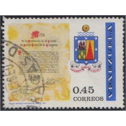 Venezuela 788 1969 Acta de la Fundación de la Ciudad de Santo Tomé de Guayana usados Venezuela 788 1969 Acta de la Fundación de la Ciudad de Santo Tomé de Guayana usados