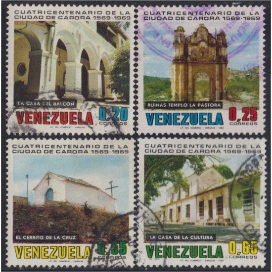 Venezuela 789/92 1969 400 Años de la Villa de Carora usados Venezuela 789/92 1969 400 Años de la Villa de Carora usados