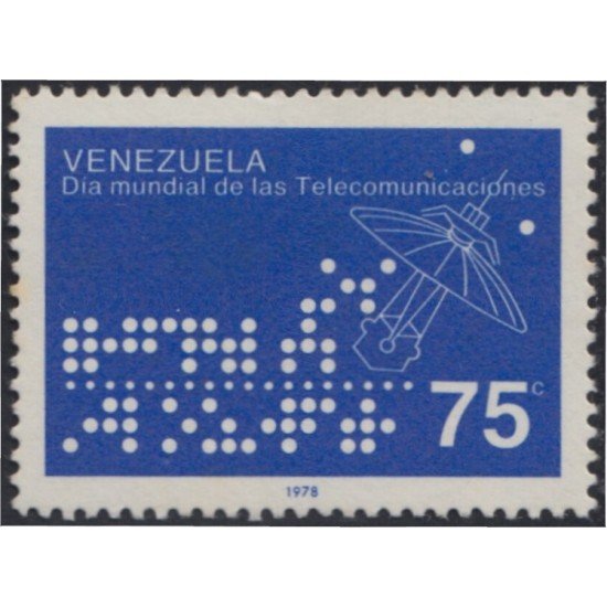Venezuela 1024 1978 Día mundial de las Telecomunicaciones MNH Venezuela 1024 1978 Día mundial de las Telecomunicaciones MNH