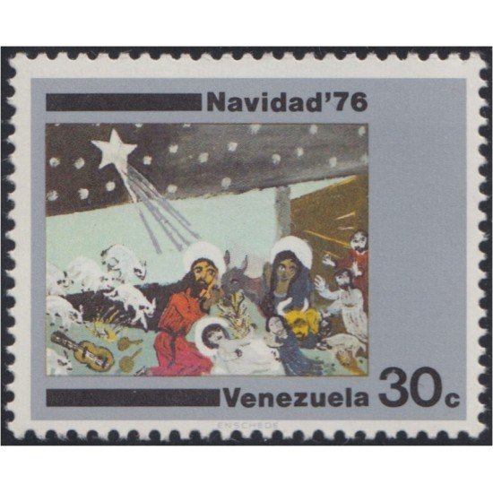 Venezuela 1004 1976 Navidad Christmas Cuadros de B. Rivas MNH Venezuela 1004 1976 Navidad Christmas Cuadros de B. Rivas MNH