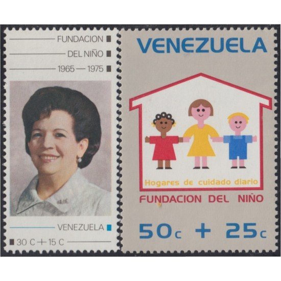 Venezuela 988/89 1976 Fundación del Niño MH Venezuela 988/89 1976 Fundación del Niño MH