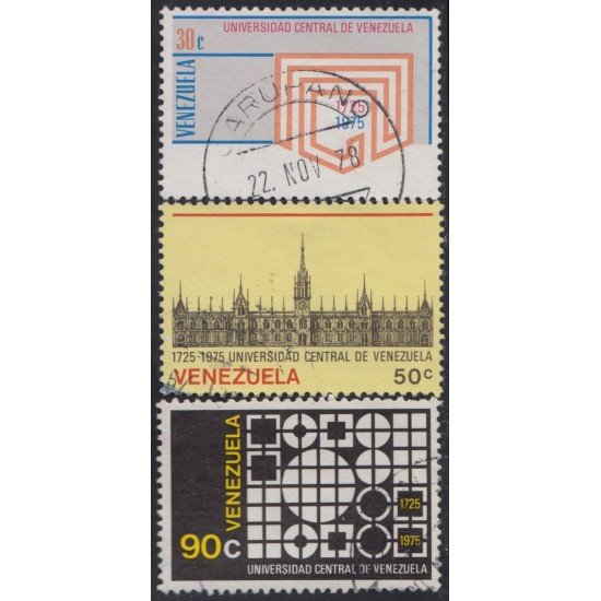 Venezuela 985/87 1976 Universidad Central de Venezuela usados Venezuela 985/87 1976 Universidad Central de Venezuela usados