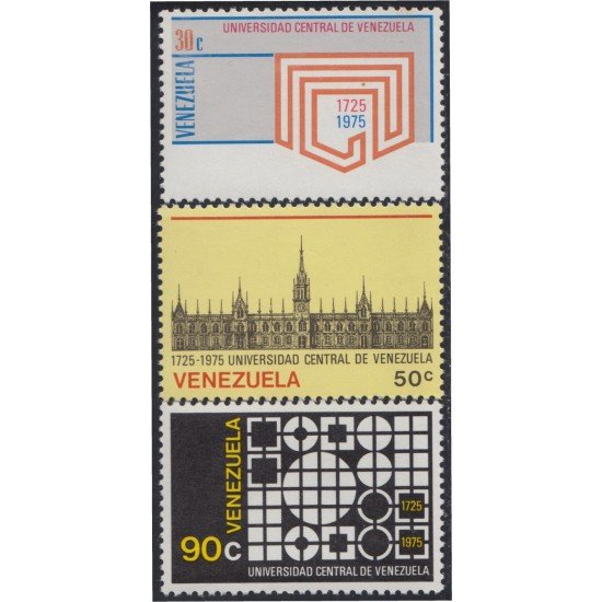 Venezuela 985/87 1976 Universidad Central de Venezuela MNH Venezuela 985/87 1976 Universidad Central de Venezuela MNH