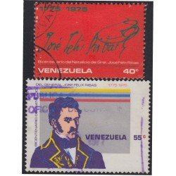 Venezuela 964/65 1976 General José Félix Ribas usados Venezuela 964/65 1976 General José Félix Ribas usados