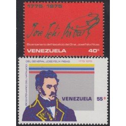 MI2 Venezuela 964/65 1976 General José Félix Ribas MNH MI2 Venezuela 964/65 1976 General José Félix Ribas MNH