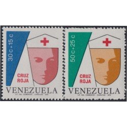 Venezuela 958/59 1975 Cruz Roja Venezuela MH Venezuela 958/59 1975 Cruz Roja Venezuela MH
