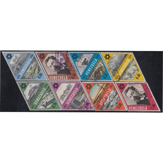 Venezuela 945/52 1974 Centenario del Ministerio de Obras Públicas MH