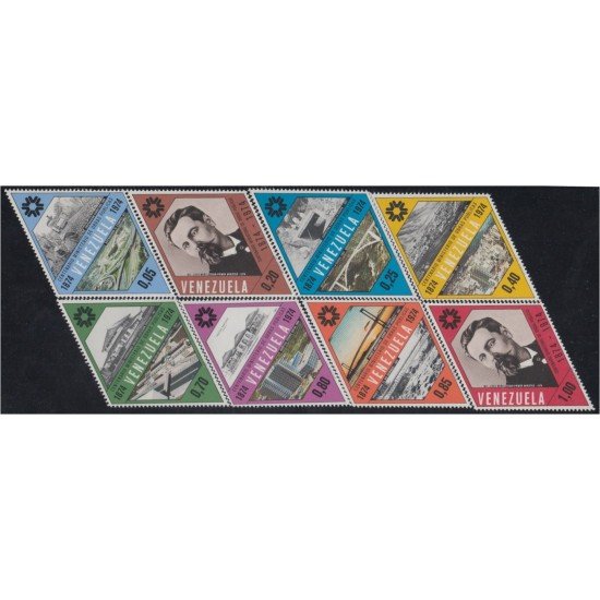 Venezuela 945/52 1974 Centenario del Ministerio de Obras Públicas MNH
