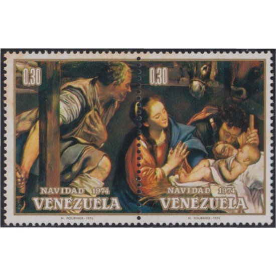 Venezuela 943/44 1974 Navidad Christmas MH Venezuela 943/44 1974 Navidad Christmas MH