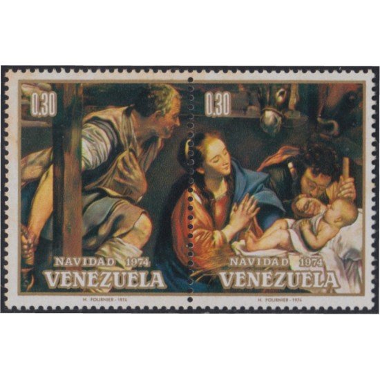 Venezuela 943/44 1974 Navidad Christmas MNH