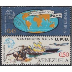 Venezuela 941/42 1974 Centenario de la UPU usados Venezuela 941/42 1974 Centenario de la UPU usados