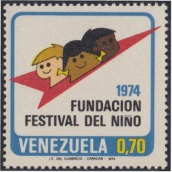 Venezuela 940 1974 Fundación Festival del Niño MNH Venezuela 940 1974 Fundación Festival del Niño MNH