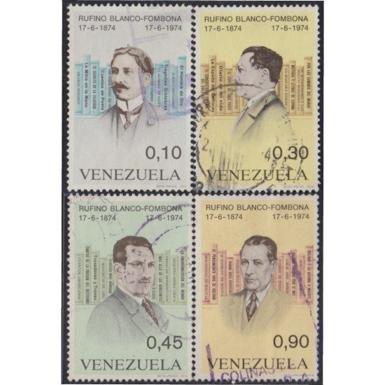 Venezuela 932/35 1974 Rufino Blanco Fombona usados