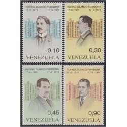 Venezuela 932/35 1974 Rufino Blanco Fombona MNH Venezuela 932/35 1974 Rufino Blanco Fombona MNH