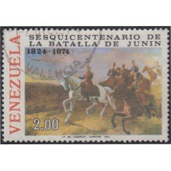Venezuela 931 1974 150 Años de la Batalla de Junín usados Venezuela 931 1974 150 Años de la Batalla de Junín usados
