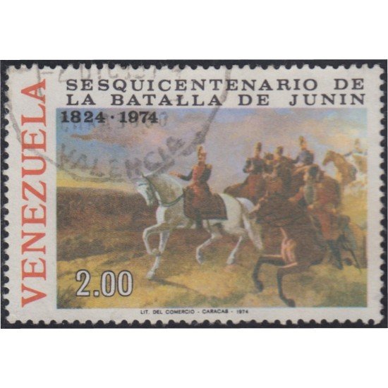 Venezuela 931 1974 150 Años de la Batalla de Junín usados